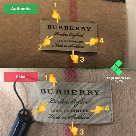 difference between real burberry scarf fake|authentic burberry scarf tag.